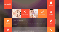 Desktop Screenshot of first-in-beauty.de